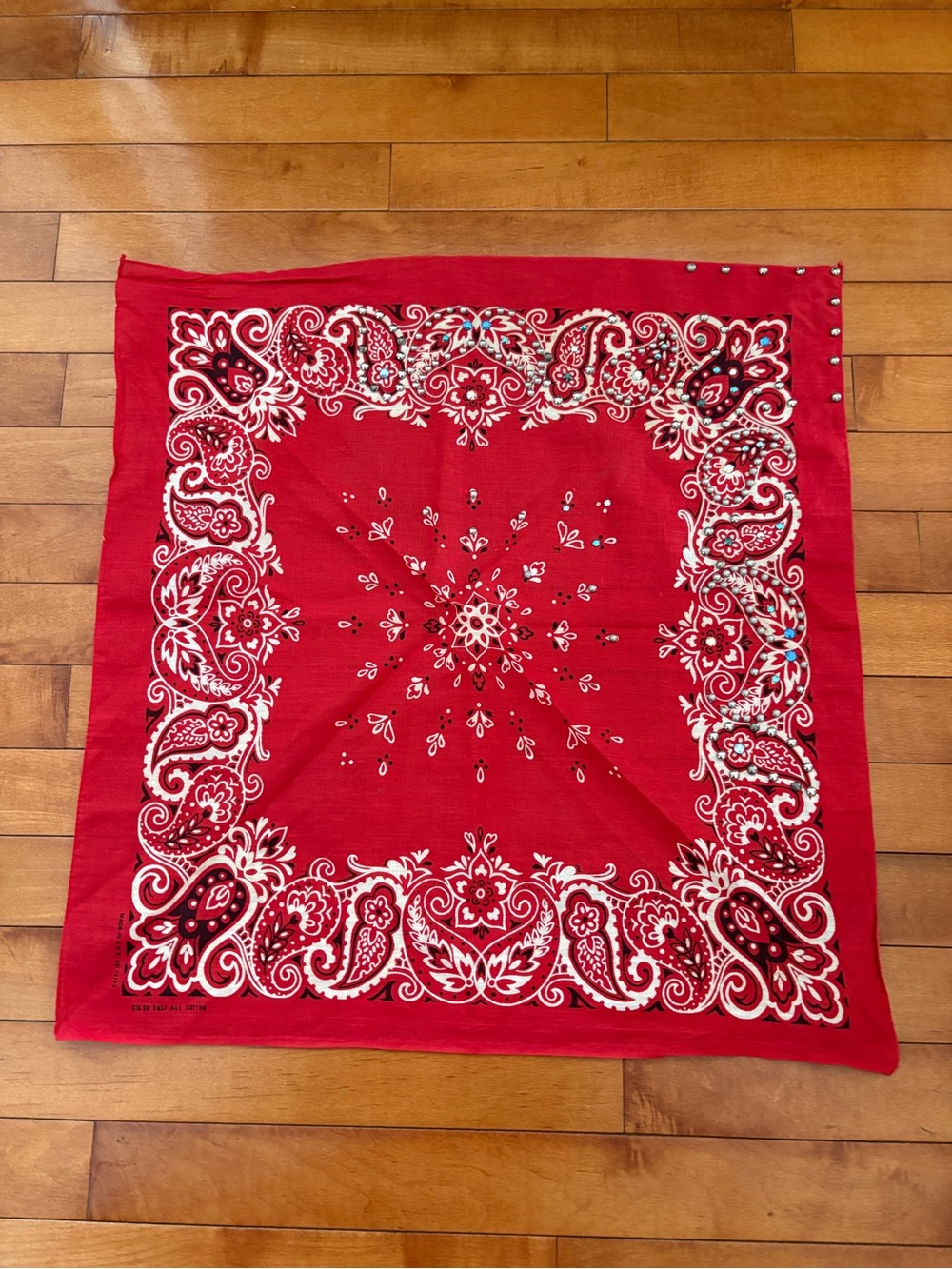 Classic Red Paisley Bandana Scarf